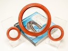 Set of 3 rotary shaft seals for Daewoo Lanos engine's crankshaft, camshaft