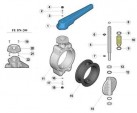 Уплотнение седловой задвижки баттерфляй ДУ-100 (фторкаучук СКФ-32)