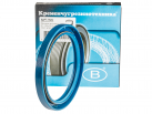 Rotary shaft seal AS 100x125x12 NBR-440 blue/high temp NBR+peroxide (marking "2.1-100x125-1 GOST 8752-79")